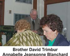 Brother David Trimbur,Annabelle Jeansonne Blanchard.