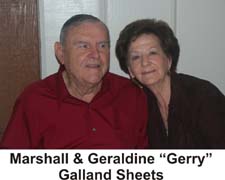 Marshall & Geraldine Gerry Galland Sheets.