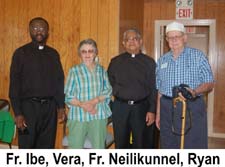 11 G3 Fr. Ibe, Vera, Fr. Neilikunnel, Ryan